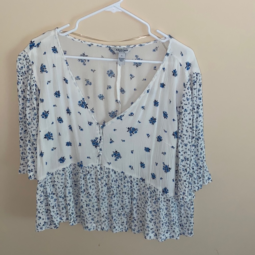 flowy floral summer top